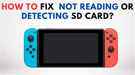 smart switch not seeing sd card|7 Fixes Nintendo Switch Not Reading S.